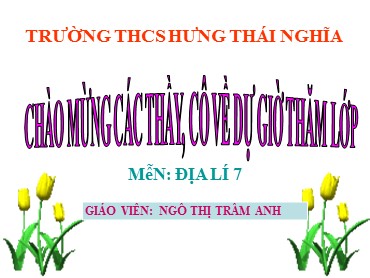 Bài giảng Địa lí Lớp 7 - Bài 59: Khu vực Đông Âu - Ngô Thị Trâm Anh