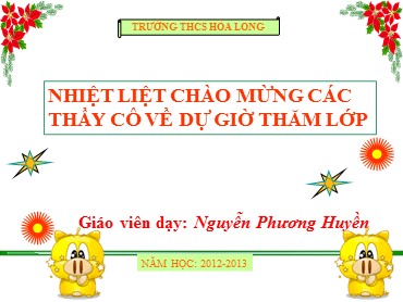 Bài giảng Địa lí Lớp 7 - Tiết 18, Bài 17: Ô nhiễm môi trường đới ôn hòa - Nguyễn Phương Huyền