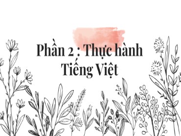 Bài giảng Ngữ văn 6 (Chân trời sáng tạo) - Phần 2: Thực hành Tiếng Việt