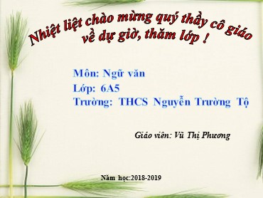 Bài giảng Ngữ văn 6 - Tiết 61: Tiếng Việt: Cụm động từ