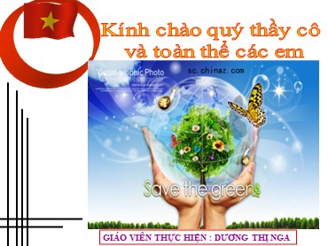 Bài giảng Ngữ văn 8 - Tiết 39: Văn bản: Thông tin về ngày Trái Đất năm 2000 - Dương Thị Nga