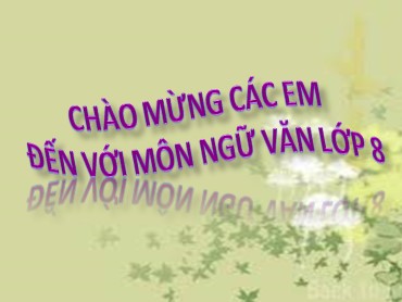 Bài giảng Ngữ văn 8 - Văn bản: Tôi đi học (Thanh Tịnh)