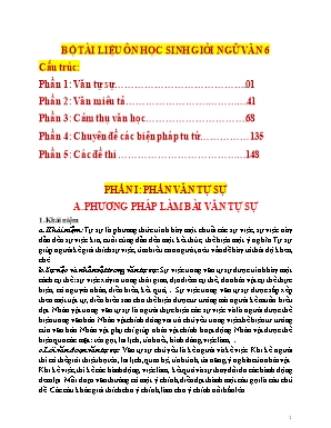 Bộ tài liệu ôn học sinh giỏi Ngữ văn 6