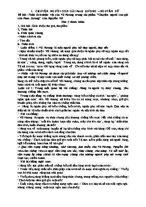 Đề ôn thi vào 10 môn Ngữ văn - Các văn bản học kì 1