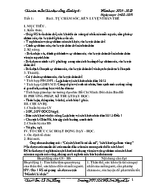 Giáo án môn Giáo dục công dân 6 - Năm 2018