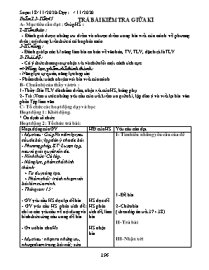 Giáo án Ngữ văn 8 (Công văn 417) - Tuần 12 - Năm 2020-2021