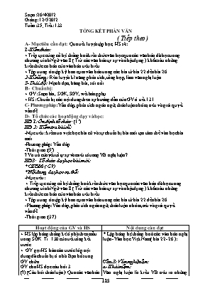 Giáo án Ngữ văn 8 (Công văn 417) - Tuần 35 - Năm 2020-2021