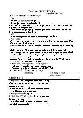 Giáo án Ngữ văn 8 - Tiết 42: Ôn dịch thuốc lá (Nguyễn Khắc Viện)