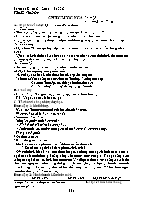 Giáo án Ngữ văn 9 (Công văn 417) - Tuần 17 - Năm 2020-2021