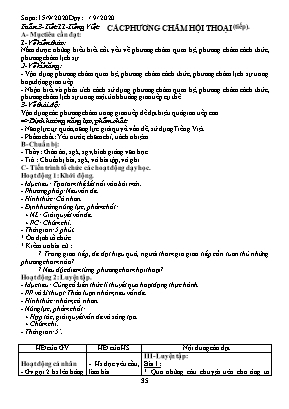 Giáo án Ngữ văn 9 (Công văn 417) - Tuần 3 - Năm 2020-2021