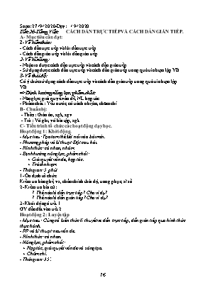 Giáo án Ngữ văn 9 (Công văn 417) - Tuần 5 - Năm 2020-2021