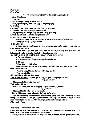 Giáo án Ngữ văn 9 - Tiết 125: Nghĩa tường minh và hàm ý