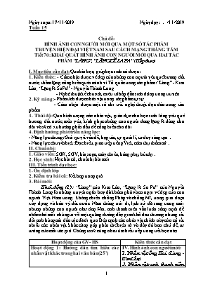 Giáo án Ngữ văn 9 - Tiết 70: Khái quát hình ảnh con người mới qua hai tác phẩm “Làng”, “Lặng lẽ Sa Pa” (Tiếp theo)