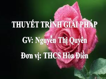 Sáng kiến kinh nghiệm Một số giải pháp thu hút và tạo hứng thú cho học sinh khi học phân môn Văn bản trong môn Ngữ văn 9 tại trường THCS Hòa Điền