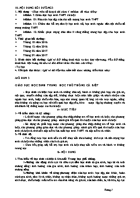 Báo cáo BDTX Module 3, 10, 11, 12 THPT