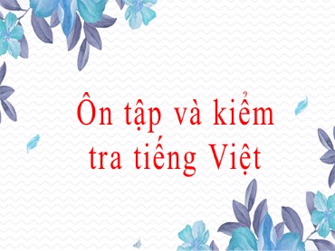 Bài giảng Ngữ văn 8 - Ôn tập và kiểm tra tiếng Việt - Nguyễn Thị Lệ Giang