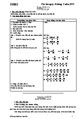 Giáo án các môn Lớp 5 - Tuần 3