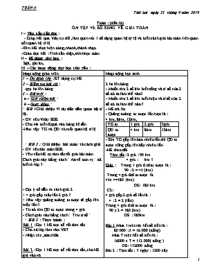 Giáo án các môn Lớp 5 - Tuần 4