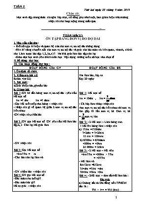 Giáo án các môn Lớp 5 - Tuần 5