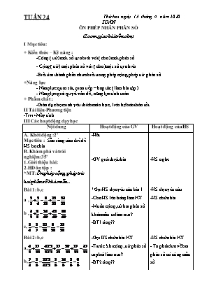 Giáo án các môn Khối 4 - Tuần 24