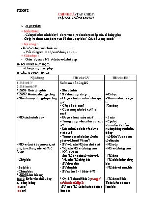 Giáo án Chính tả Lớp 3 - Tuần 1-15