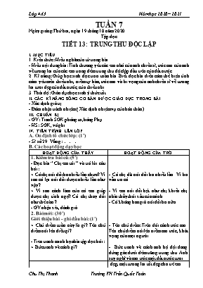 Giáo án điện tử Khối 4 - Tuần 7 - Chu Thị Thanh