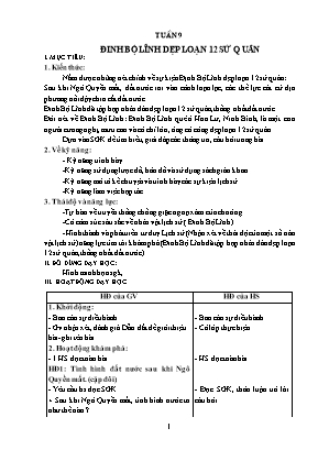 Giáo án điện tử Lịch sử Lớp 4 - Tuần 9