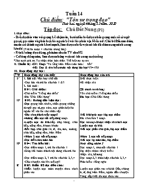 Giáo án điện tử Lớp 4 - Tuần 14 - Bản 3 cột chuẩn kiến thức