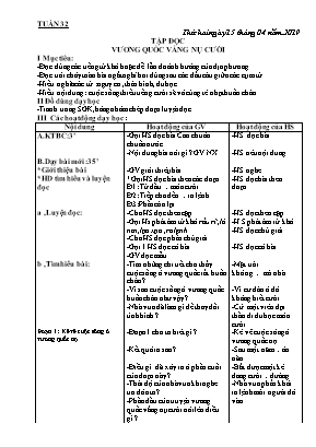 Giáo án Khối 4 - Tuần 32 - Bản đầy đủ