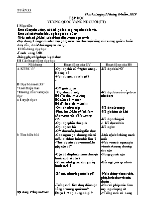 Giáo án Khối 4 - Tuần 33 - Bản đầy đủ