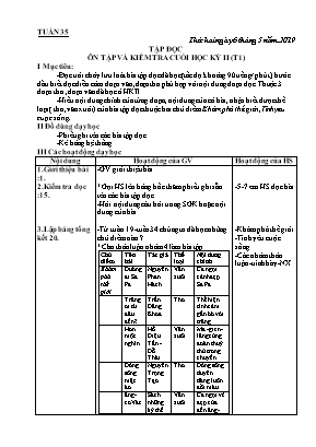 Giáo án Khối 4 - Tuần 35 - Bản đầy đủ