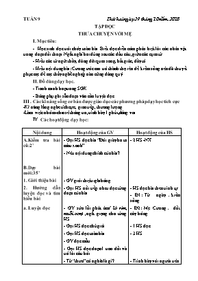 Giáo án Khối 4 - Tuần 9 - Bản đầy đủ