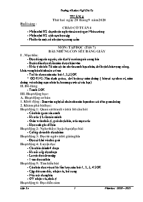 Giáo án Khối 5 - Tuần 4