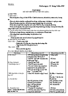 Giáo án Lớp 4 - Tuần 1 - Bản mới