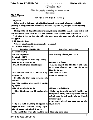 Giáo án Lớp 4 - Tuần 10 - Tô Thị Thanh