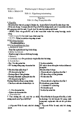 Giáo án Lớp 4 - Tuần 11 (Sáng)