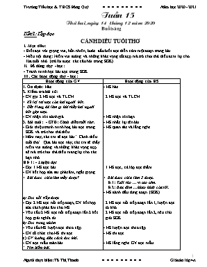 Giáo án Lớp 4 - Tuần 15 - Tô Thị Thanh