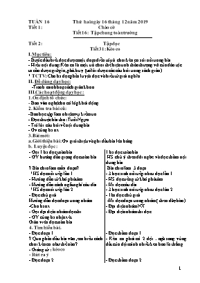 Giáo án Lớp 4 - Tuần 16 (Sáng)