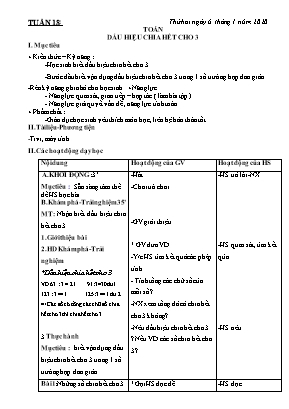 Giáo án Lớp 4 - Tuần 18 - Bản chuẩn kiến thức