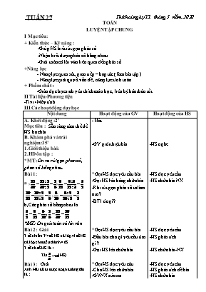 Giáo án Lớp 4 - Tuần 27 - Bản chuẩn kiến thức