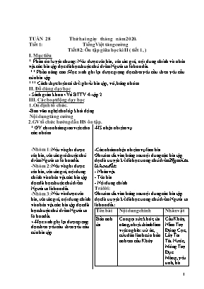 Giáo án Lớp 4 - Tuần 28 (Chiều)