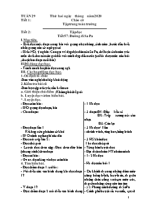 Giáo án Lớp 4 - Tuần 29 (Sáng)