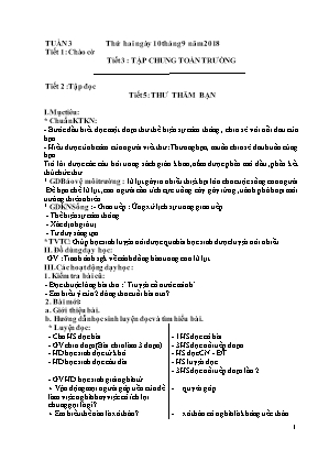 Giáo án Lớp 4 - Tuần 3 (Sáng)