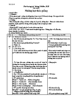 Giáo án Lớp 4 - Tuần 5 - Bản 3 cột