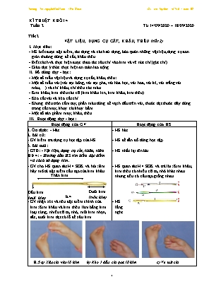 Giáo án môn Kĩ thuật Lớp 4 - Tuần 2