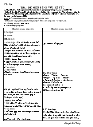 Giáo án Tiếng Việt Lớp 4 - Tuần 1 - Nguyễn Thị Cưng