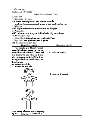 Giáo án Tin học Lớp 4 - Tuần 11