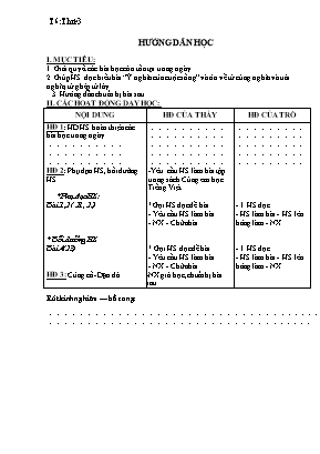 Hướng dẫn học Lớp 4 - Tuần 6-10