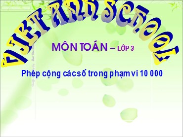 Bài giảng Toán Lớp 3 - Bài: Phép cộng các số trong phạm vi 10000 - Nguyễn Thị Thu Hiền