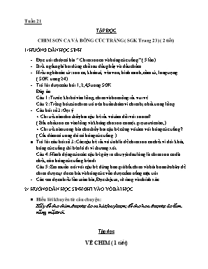 Giáo án Tiếng Việt Lớp 2 - Tuần 21